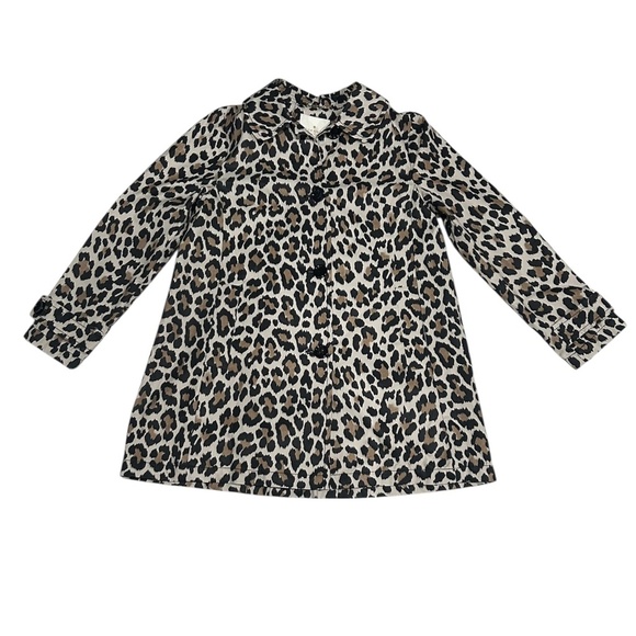 Kate Spade Cotton Blend Leopard Print A-line Coat Women's Size Small Button Up - Picture 15 of 15